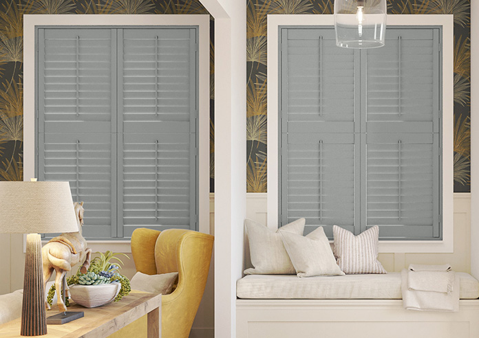 Kensington, Skyline Grey - Tier on Tier Plantation Shutter - Image 6